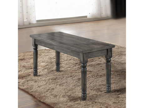 Wallace Bench in Weathered Gray 71438 - Ornate Home