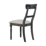 Wallace Brown/Weathered Gray Side Chair (Set of 2) - Ornate Home