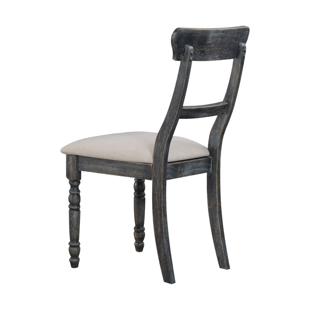Wallace Brown/Weathered Gray Side Chair (Set of 2) - Ornate Home