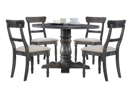 Wallace Brown/Weathered Gray Side Chair (Set of 2) - Ornate Home