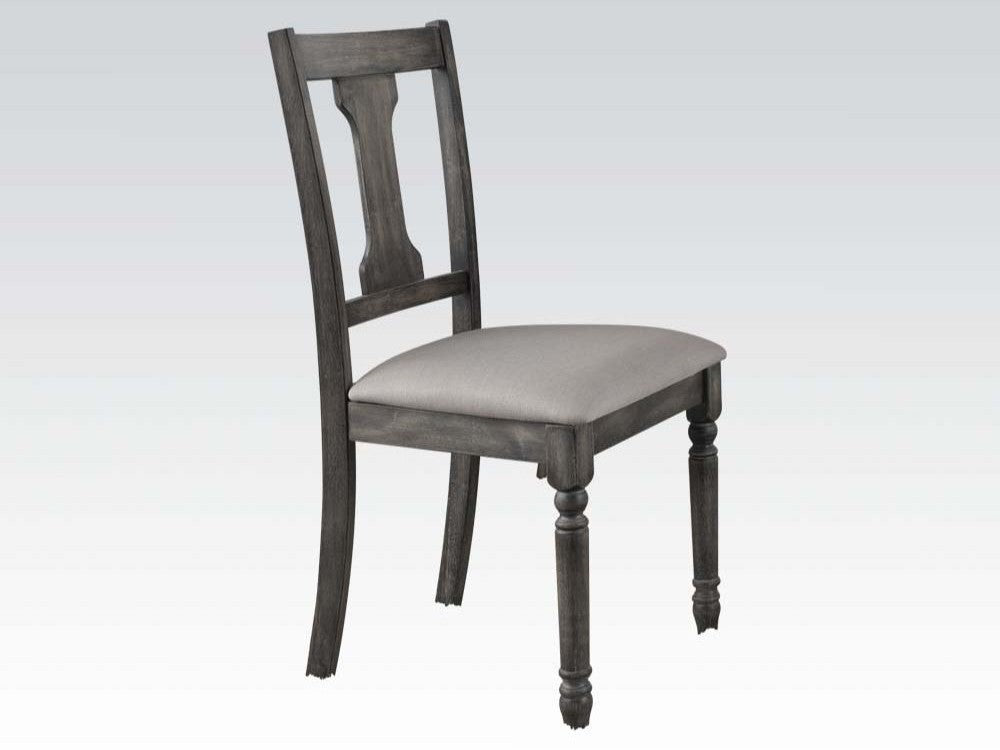 Wallace Tan and Weathered Gray Side Chair (Set of 2) - Ornate Home