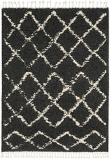 Wallagrass Black Moroccan Shag Rug - Clearance - Ornate Home