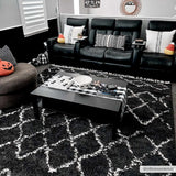 Wallagrass Black Moroccan Shag Rug - Clearance - Ornate Home