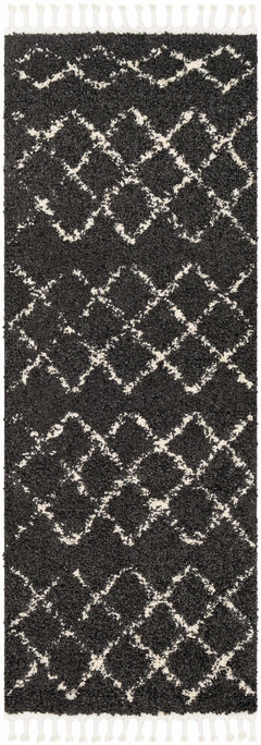 Wallagrass Black Moroccan Shag Rug - Clearance - Ornate Home