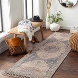 Wallburg Hand Woven Colorful Tassel Rug - Clearance - Ornate Home