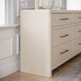 Wallen White Sand 6 Drawer Dresser - Ornate Home