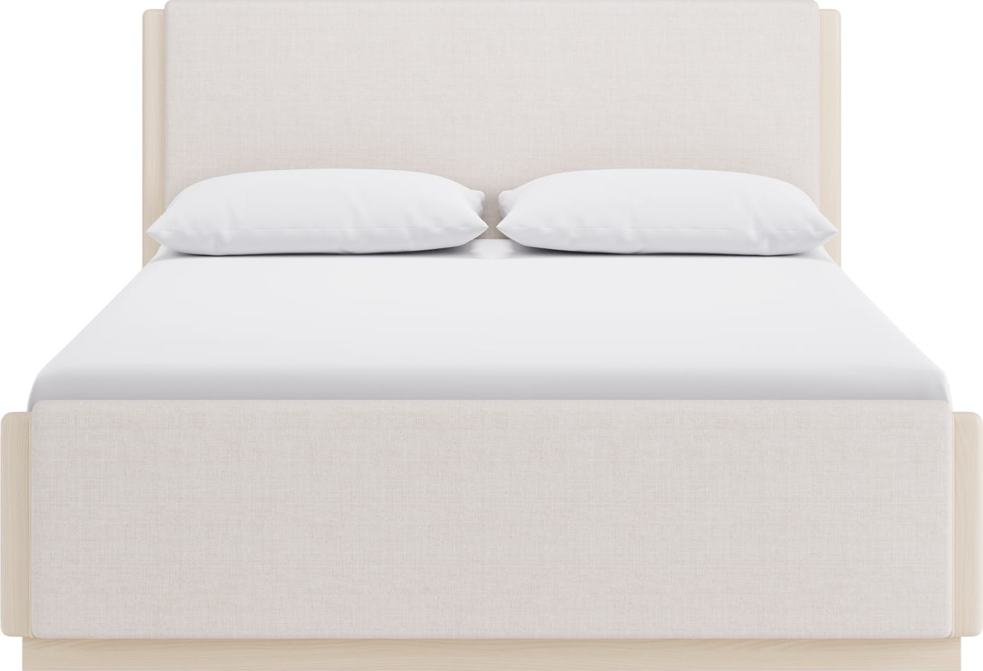 Wallen White Sand Full Upholstered Bed