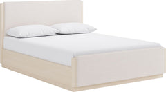 Wallen White Sand Full Upholstered Bed - Ornate Home