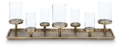 Wallmond Antique Brass Candle Holder - Ornate Home