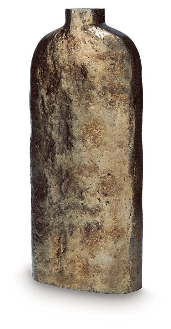 Wallmond Antique Brass Vase (13''H) - Ornate Home