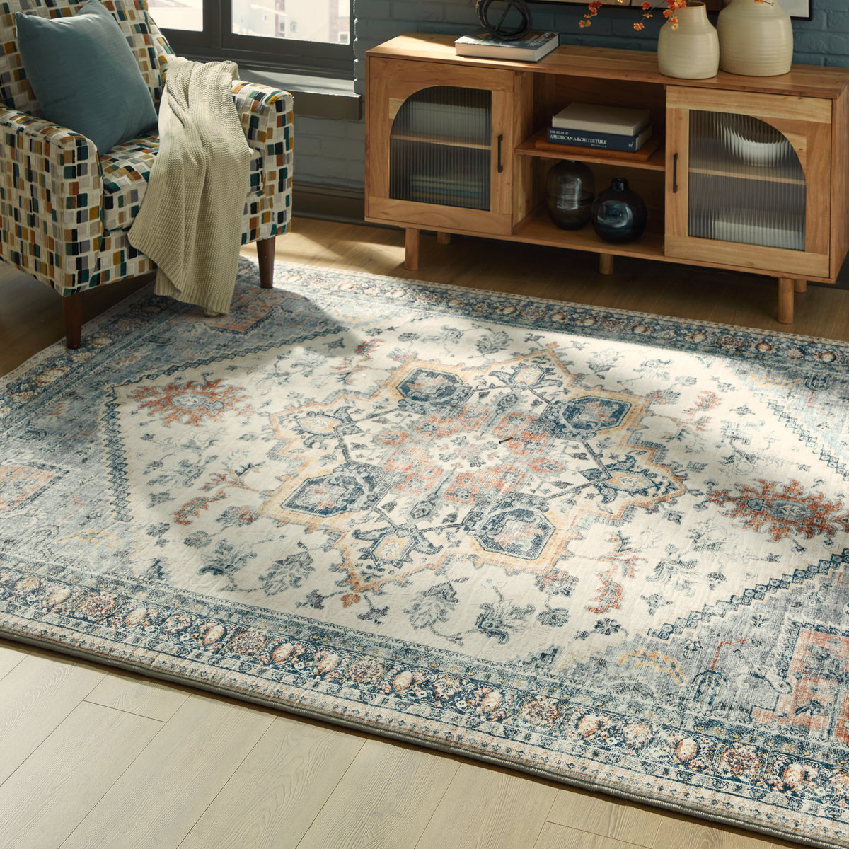Ashley Furniture Wallney Multi Memory Foam Large Rug | Ornate Home