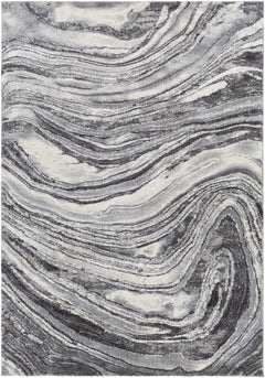 Walloon Gray Marble Thick Rug - Clearance - Ornate Home