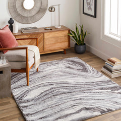 Walloon Gray Marble Thick Rug - Clearance - Ornate Home