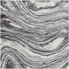 Walloon Gray Marble Thick Rug - Clearance - Ornate Home