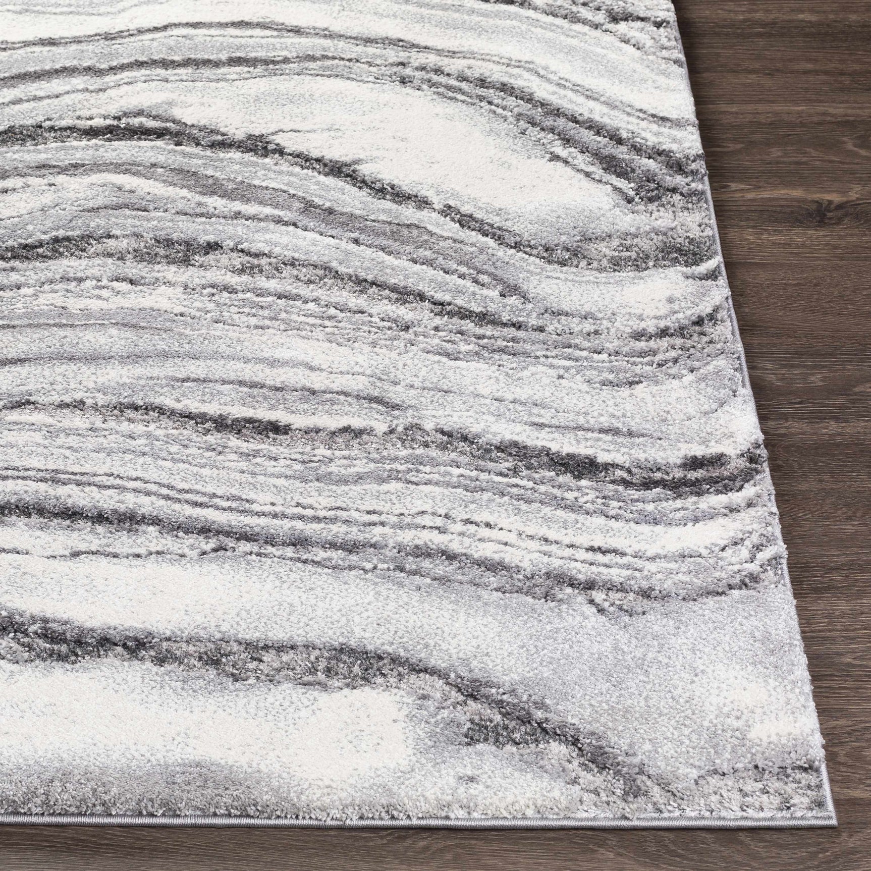 Walloon Gray Marble Thick Rug - Clearance - Ornate Home