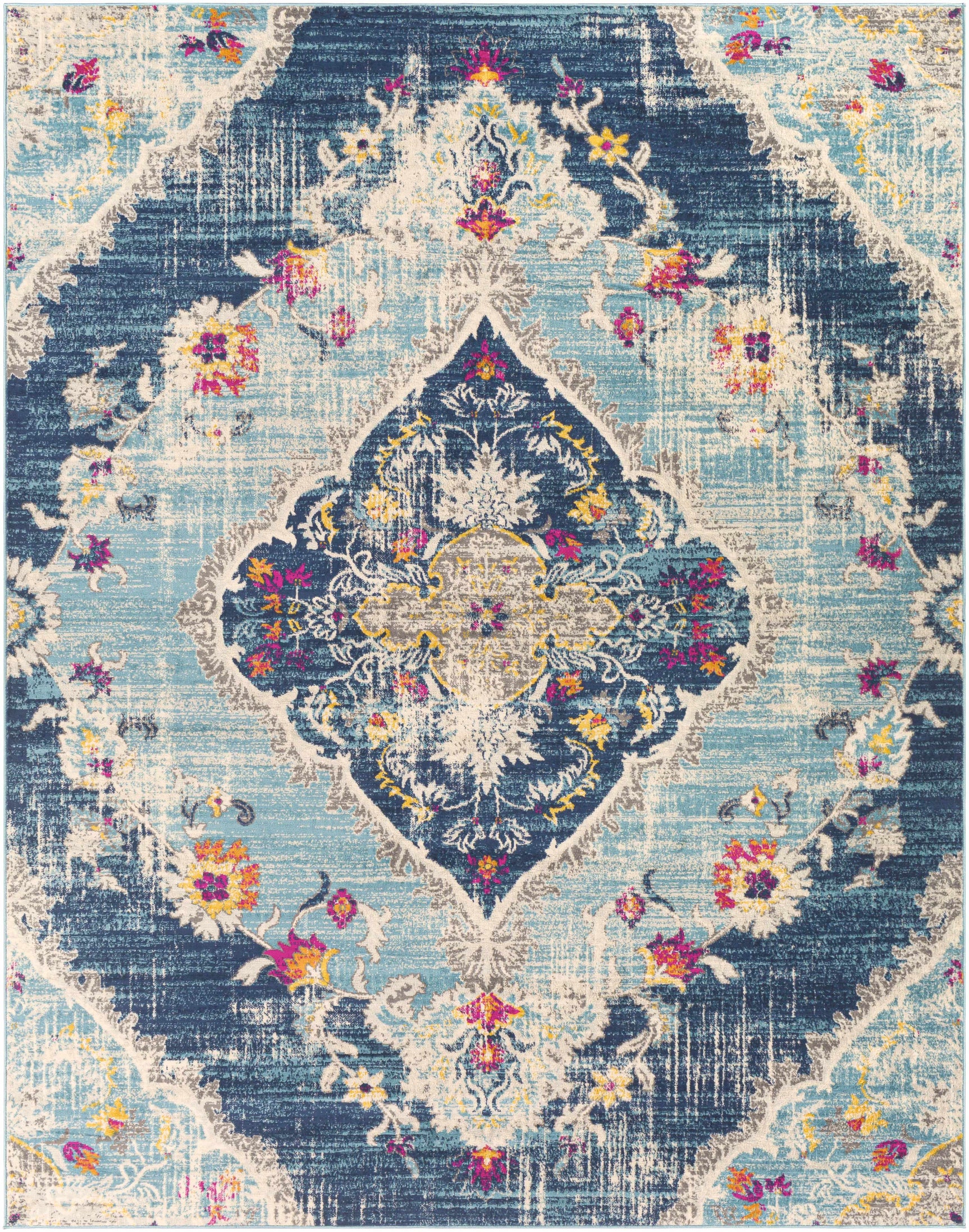 Wallsburg Blue Area Rug - Ornate Home