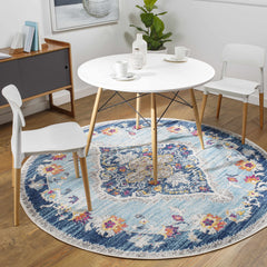 Wallsburg Blue Area Rug - Ornate Home