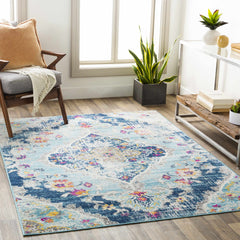 Wallsburg Blue Area Rug - Ornate Home