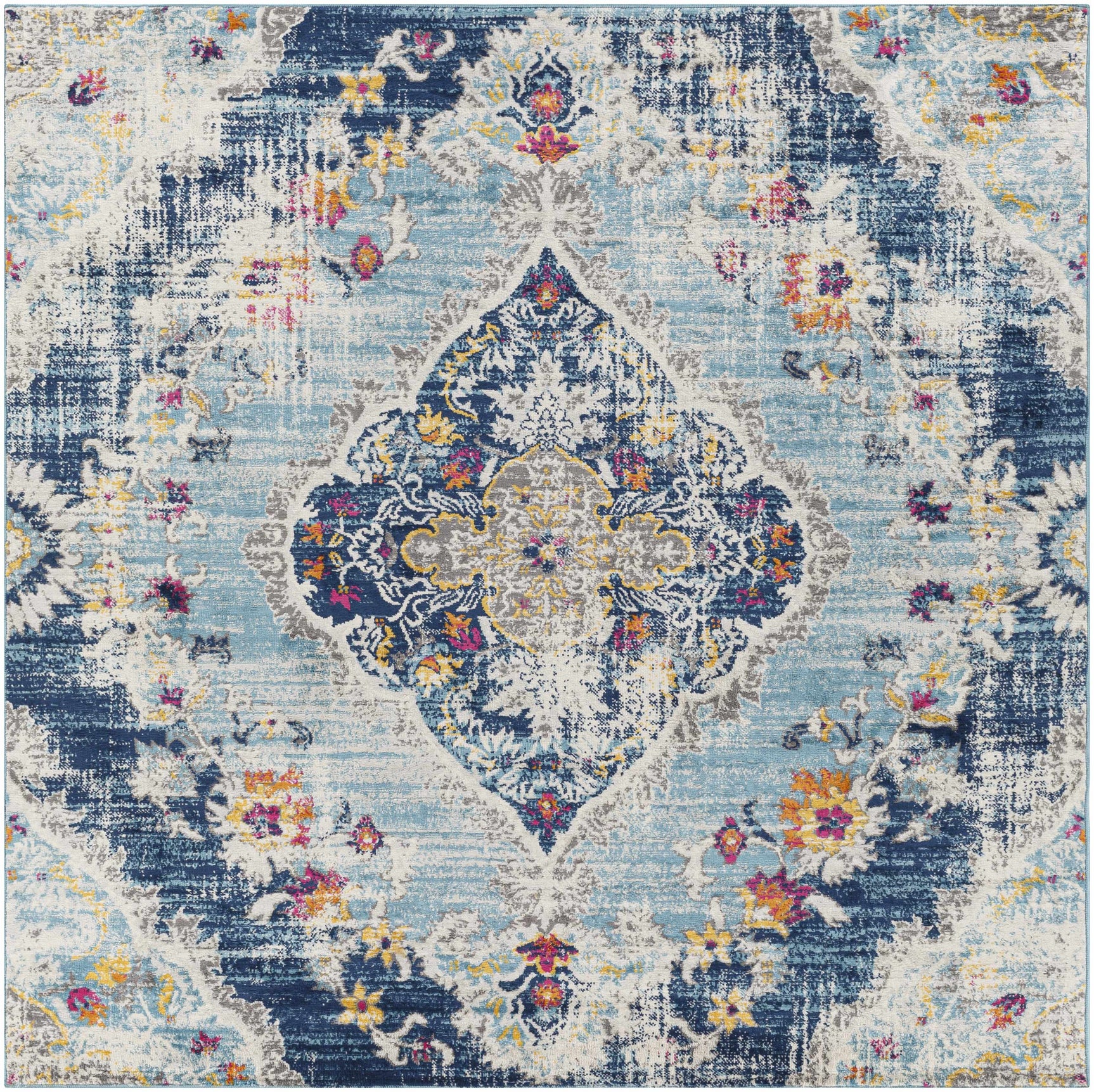 Wallsburg Blue Area Rug - Ornate Home