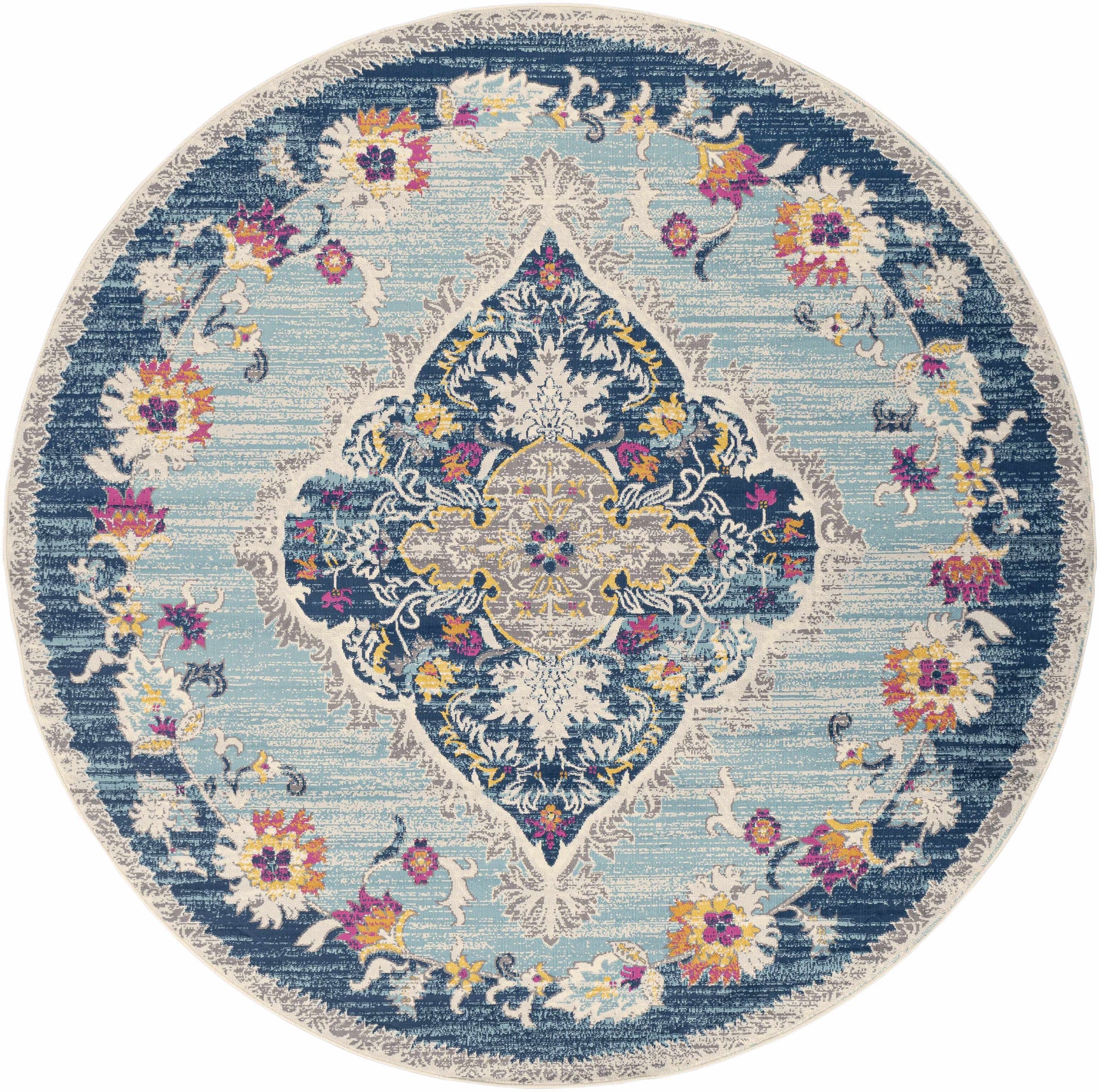 Wallsburg Blue Area Rug - Ornate Home