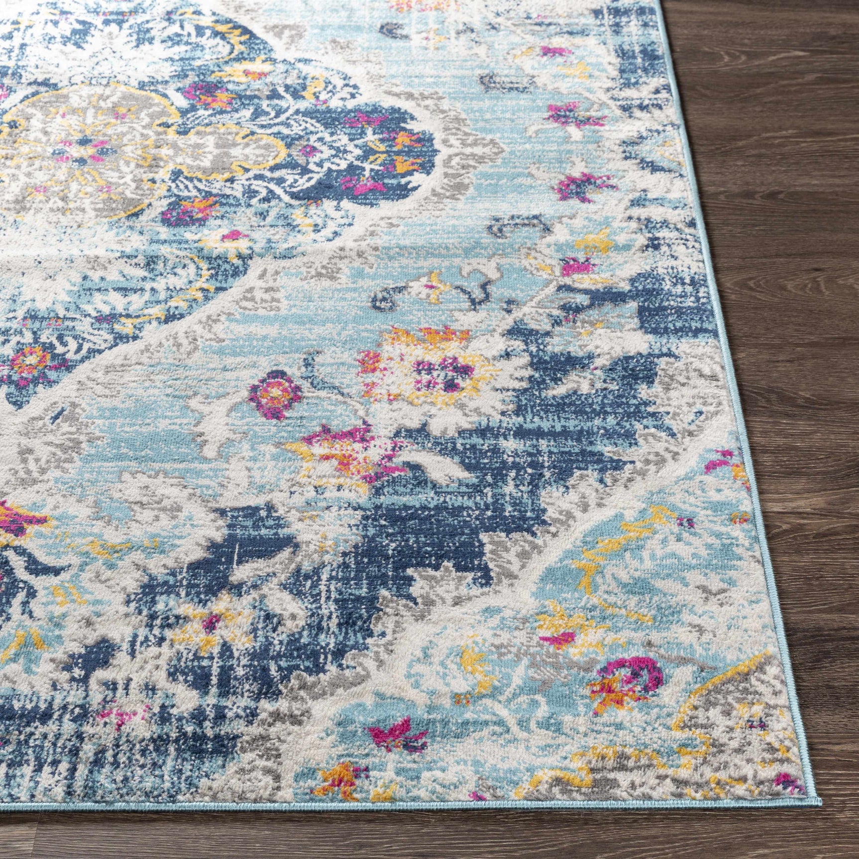 Wallsburg Blue Area Rug - Ornate Home