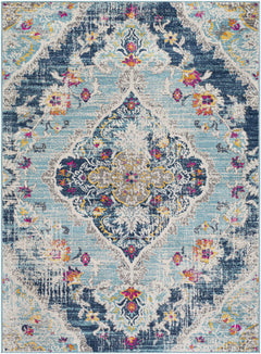 Wallsburg Blue Area Rug - Ornate Home