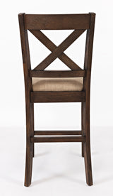 Walnut Creek Brown Counter Height Dining Table w/(4) Stools - Ornate Home