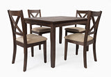 Walnut Creek Brown Dining Table w/(4) Chairs - Ornate Home