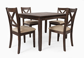 Walnut Creek Brown Dining Table w/(4) Chairs - Ornate Home
