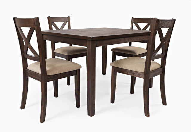 Walnut Creek Brown Dining Table w/(4) Chairs - Ornate Home