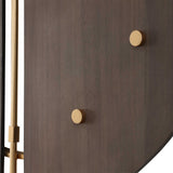 Walnut Elegance Brown/Gold Wall Clock - Ornate Home