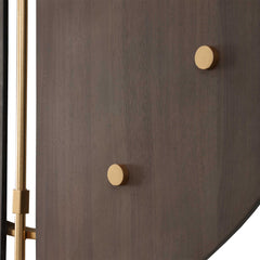 Walnut Elegance Brown/Gold Wall Clock - Ornate Home