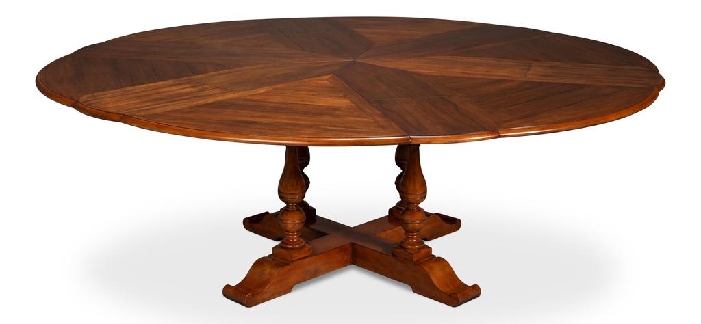 Walnut Jupe Brown Large Dining Table - Ornate Home