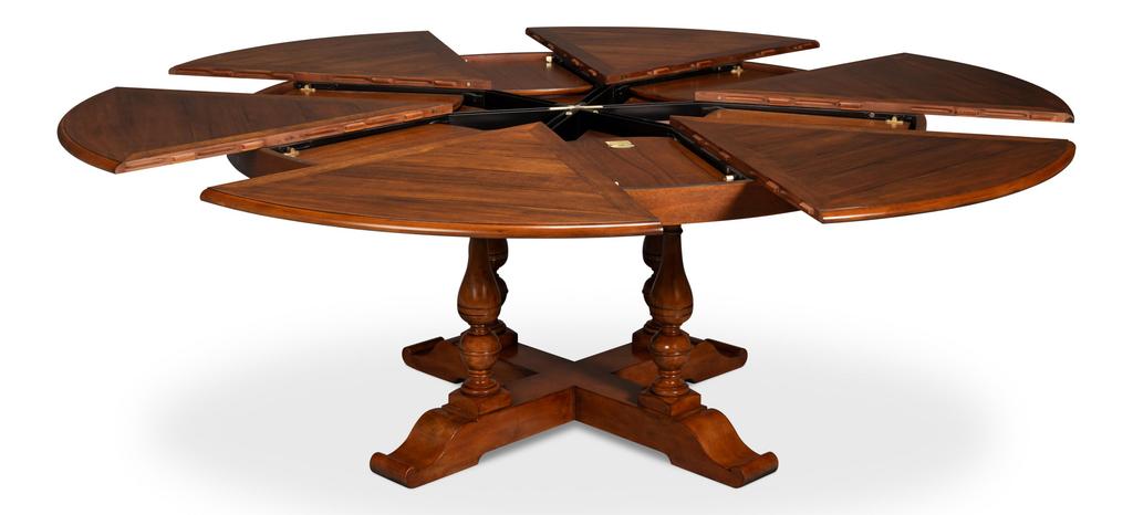 Walnut Jupe Brown Medium Dining Table - Ornate Home
