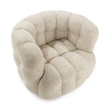 Walter Beige Swivel Chair - Ornate Home