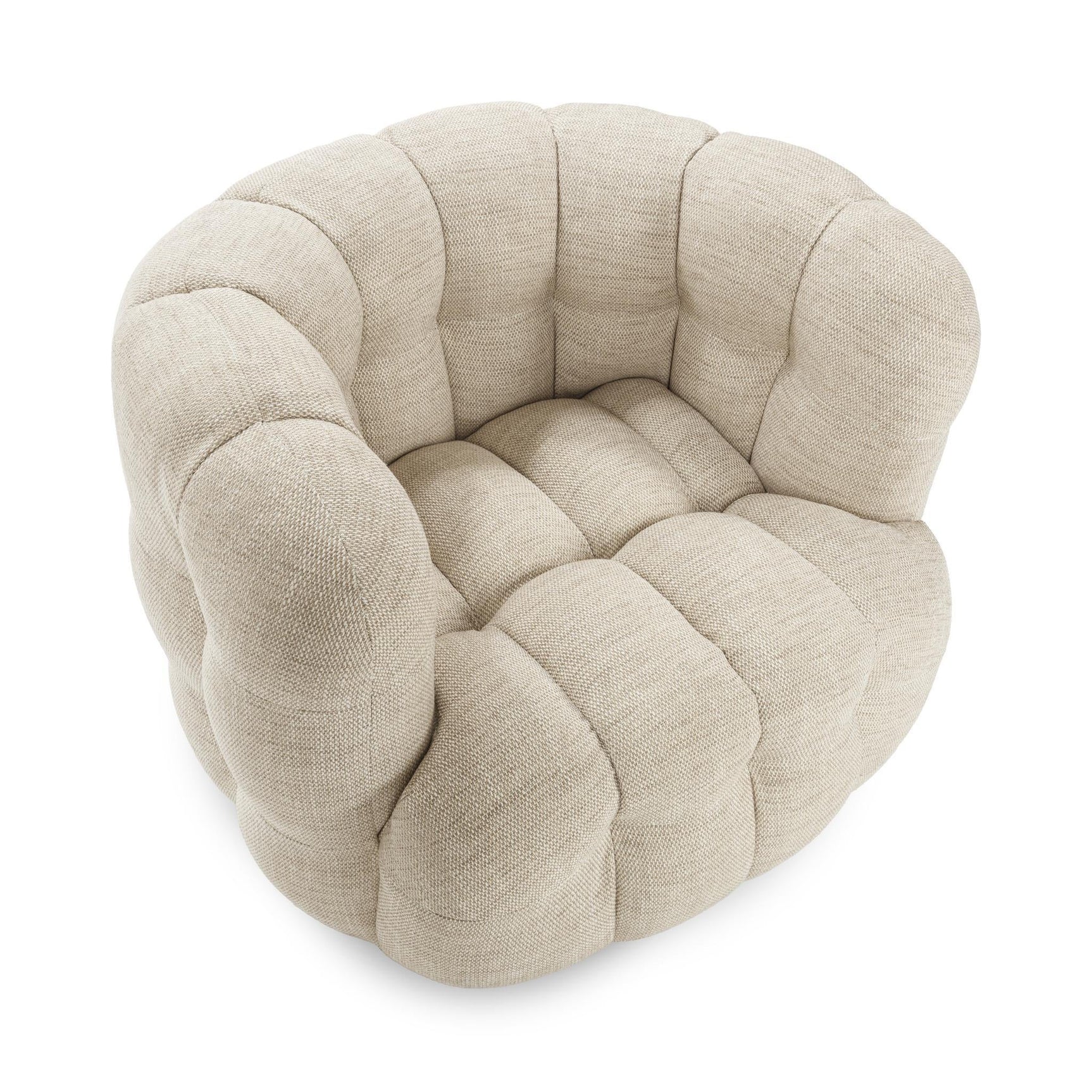 Walter Beige Swivel Chair - Ornate Home