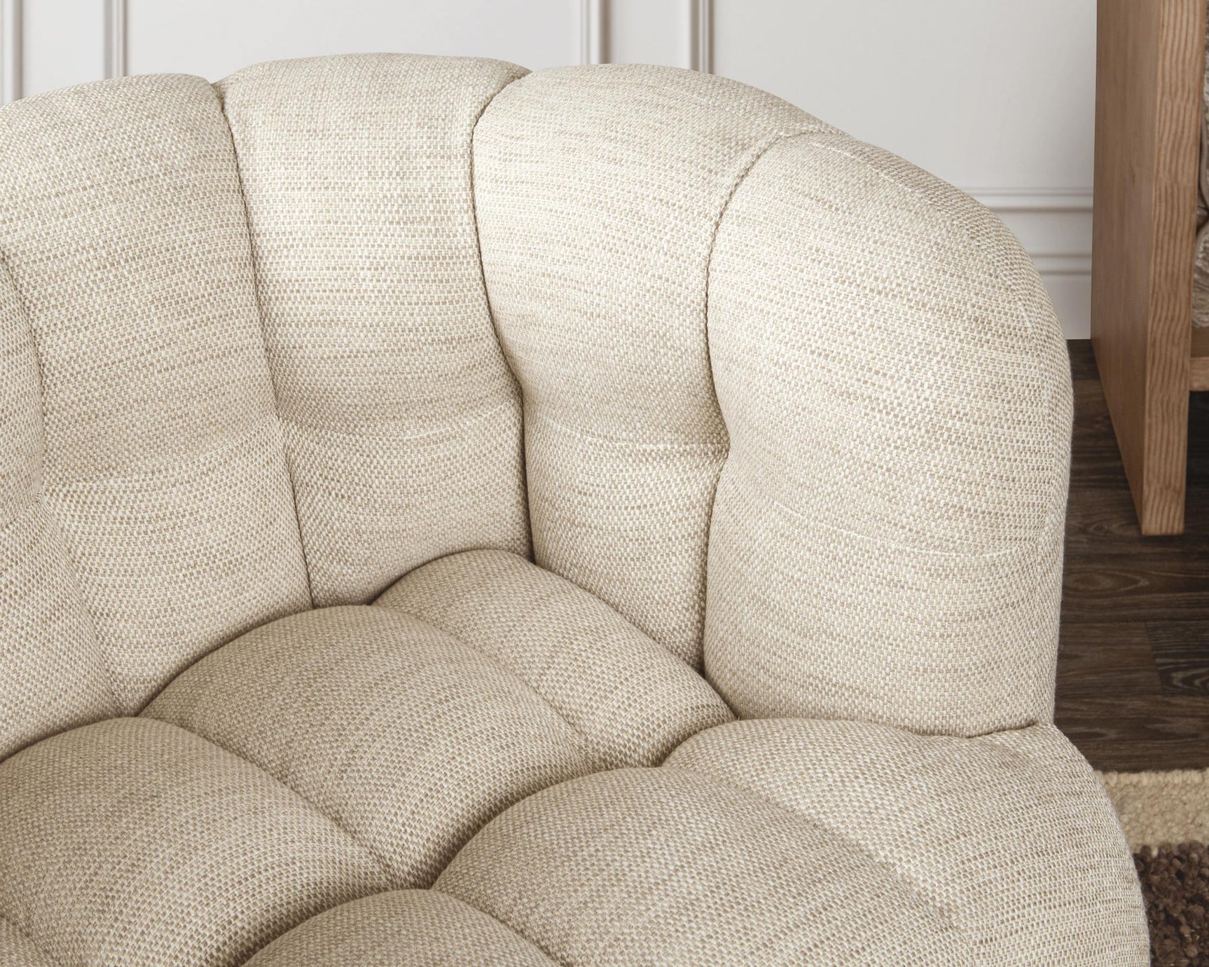 Walter Beige Swivel Chair - Ornate Home