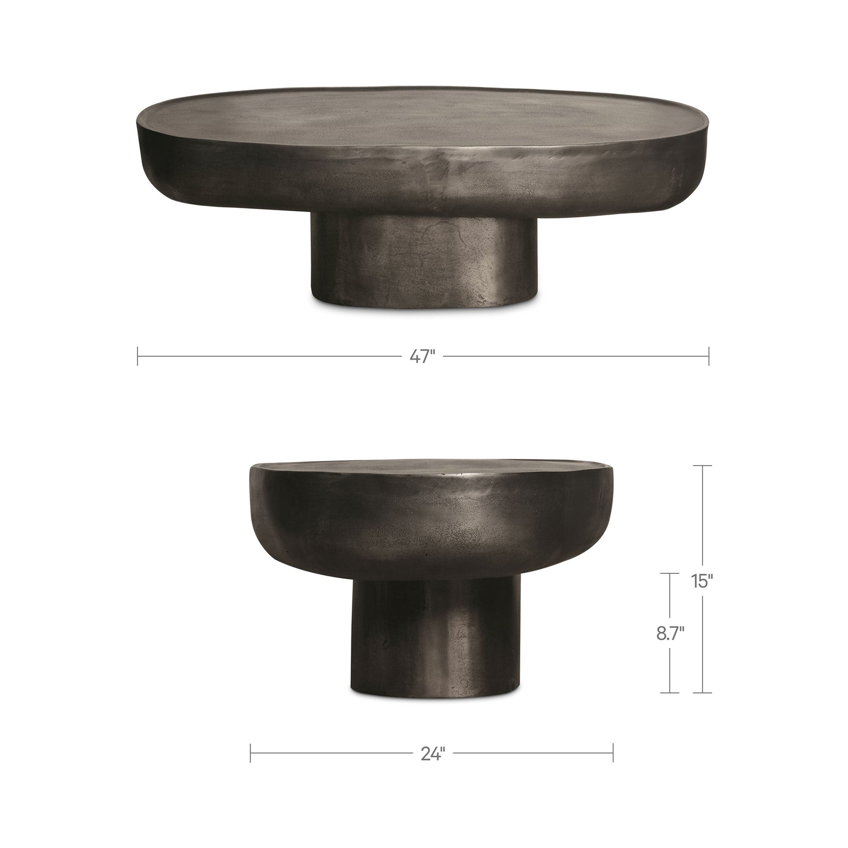 Walter Deep Bronze Coffee Table - Ornate Home