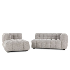 Walter Taupe Sectional w/LAF Chaise - Ornate Home