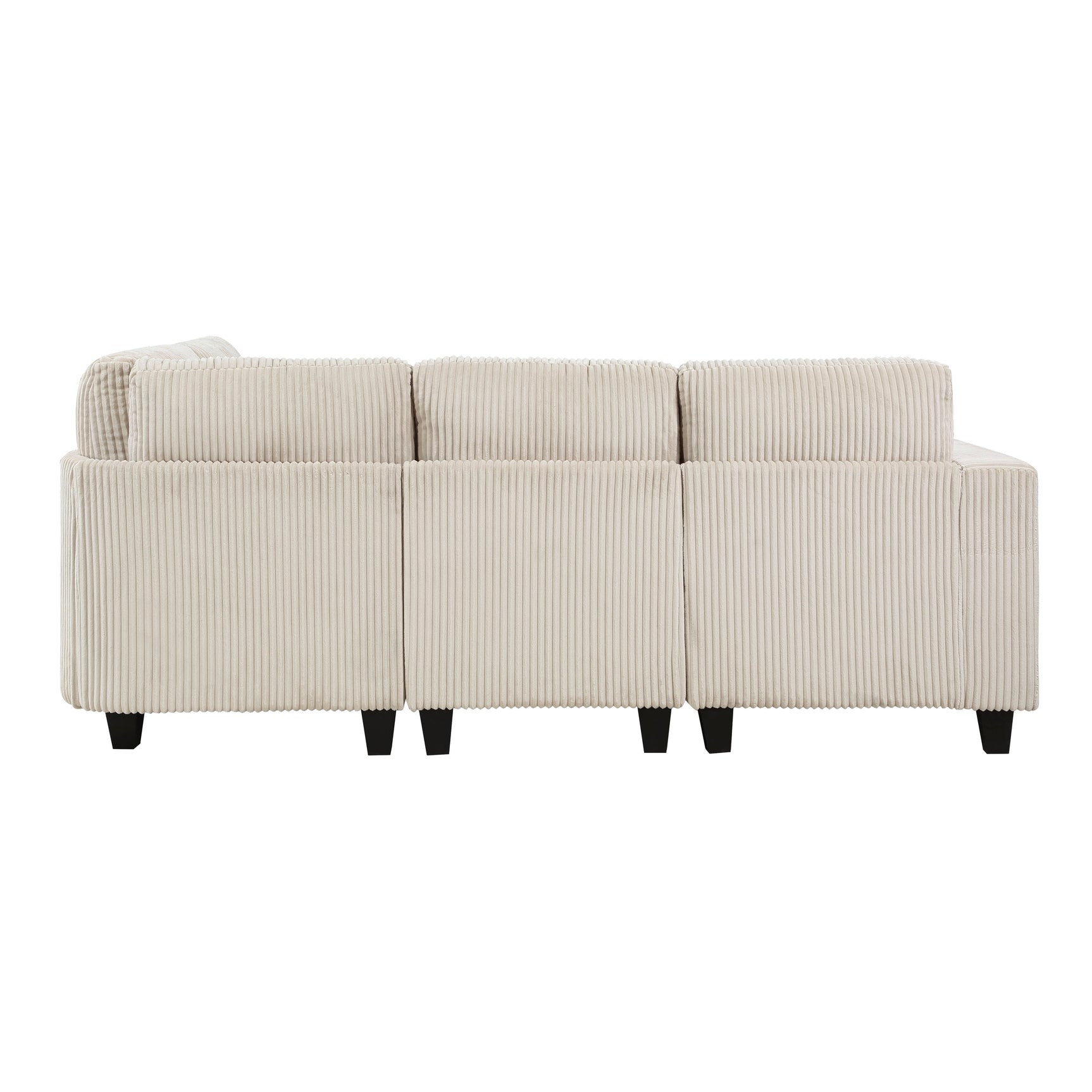 Walterboro Beige 4-Piece Sectional with Storage Pouches - Ornate Home