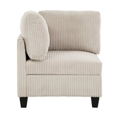Walterboro Beige 8-Piece Sectional with Storage Pouches - Ornate Home