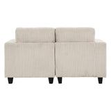 Walterboro Beige Loveseat with Storage Pouches - Ornate Home