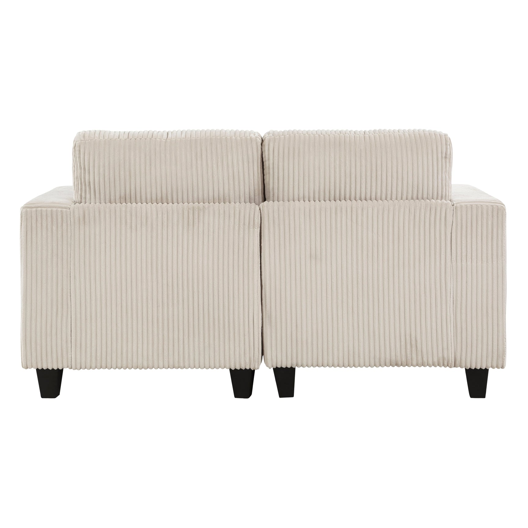 Walterboro Beige Loveseat with Storage Pouches - Ornate Home