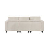 Walterboro Beige Storage Sofa with Charging Ports - Ornate Home
