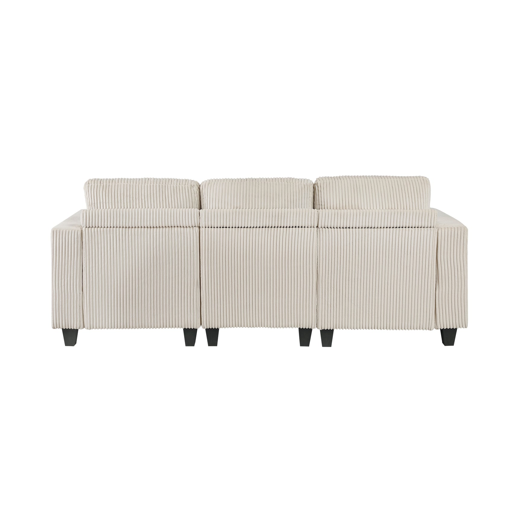 Walterboro Beige Storage Sofa with Charging Ports - Ornate Home