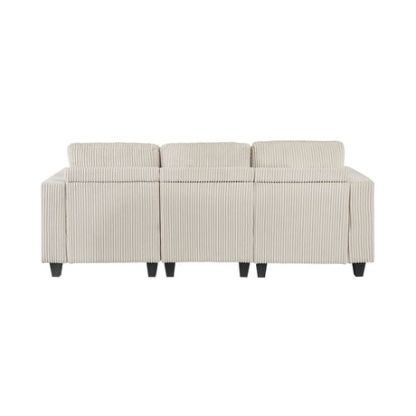 Walterboro Beige Storage Sofa with Charging Ports - Ornate Home