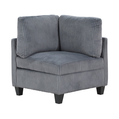 Walterboro Dark Gray 8-Piece Sectional with Storage Pouches - Ornate Home