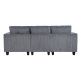 Walterboro Dark Gray Sofa with Storage Pouches - Ornate Home
