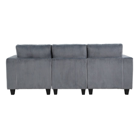 Walterboro Dark Gray Sofa with Storage Pouches - Ornate Home