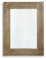 Waltleigh Distressed Brown Accent Mirror - Ornate Home